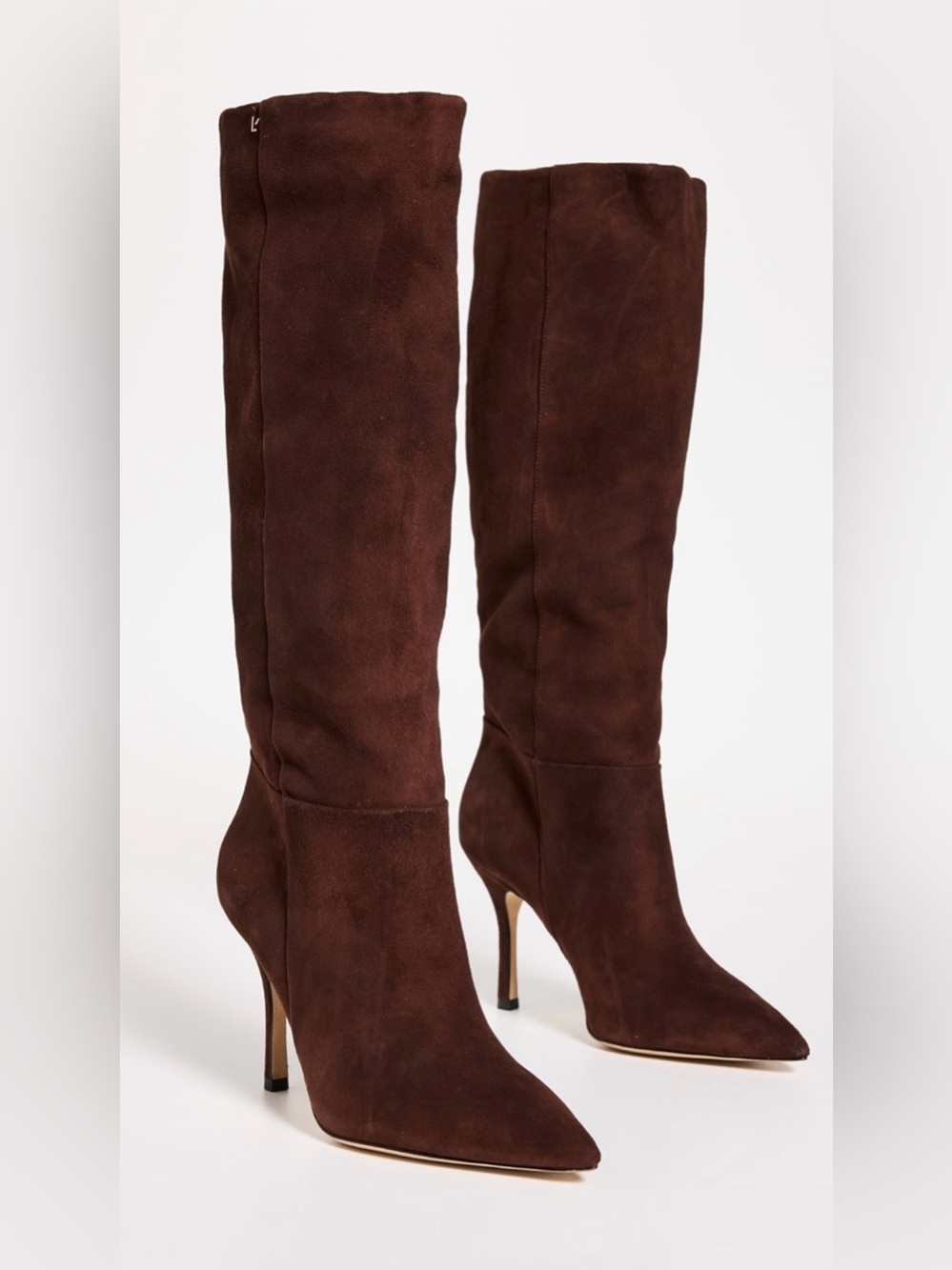 Larroude Kate Boot in Brown Suede Knee High Heels NEW Size 10 Boots
